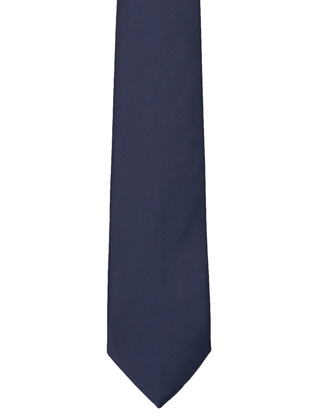 Erkek Lacivert Düz Klasik Kravat-1