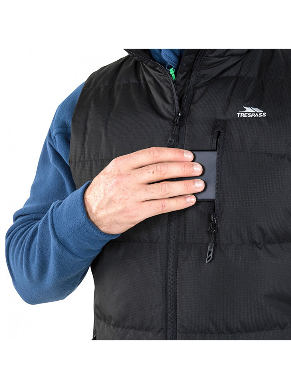 Clasp - Padded Gilet Erkek Siyah Şişme Yelek-4