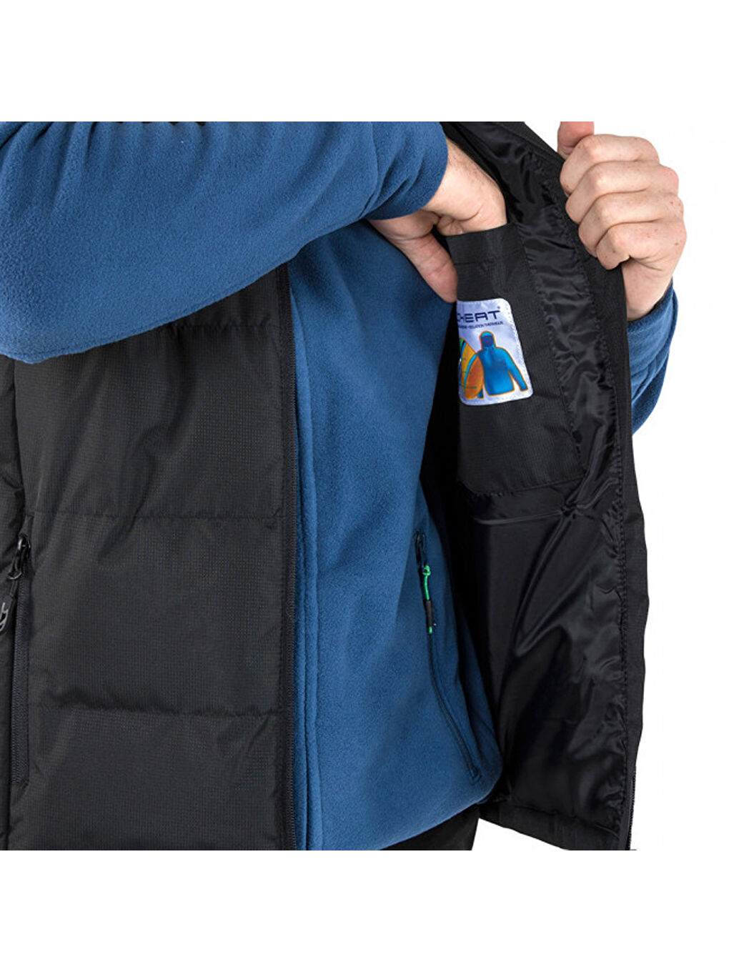 Clasp - Padded Gilet Erkek Siyah Şişme Yelek-5