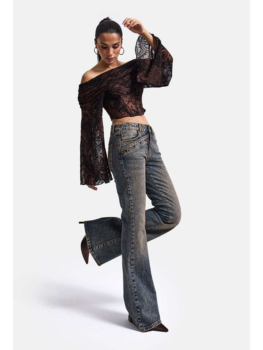 Mavi Kadın Tint 4w6-9 Flare Fit Komfort Kumaş Tasarım Denim Jean-2