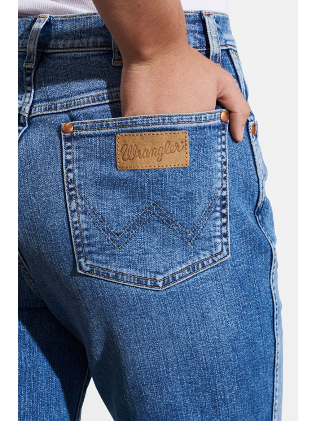 Lacivert Wild West Fit Yüksek Bel Düz Paça Esnek Jean Jean Pantolon-5