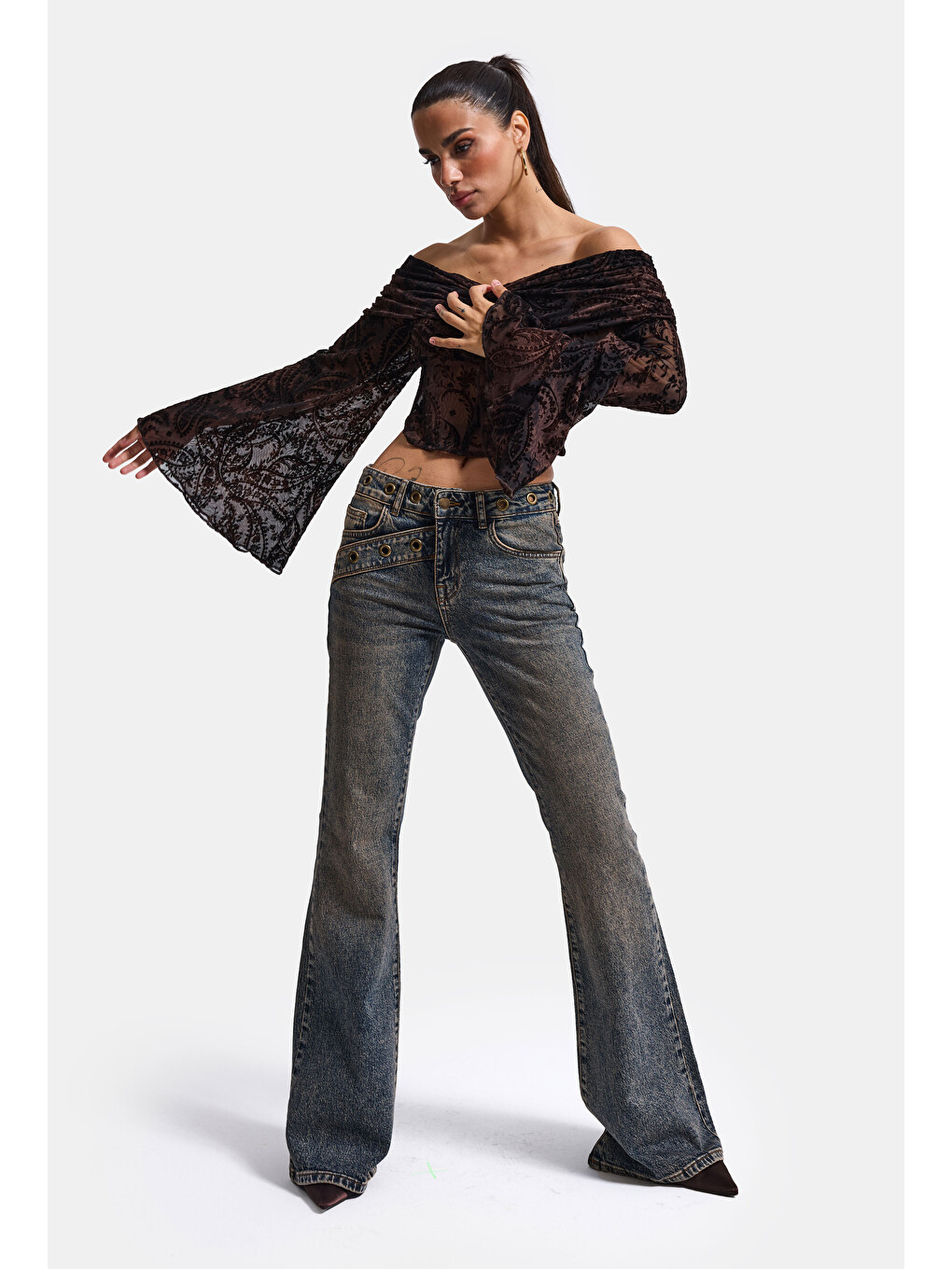Mavi Kadın Tint 4w6-9 Flare Fit Komfort Kumaş Tasarım Denim Jean-5