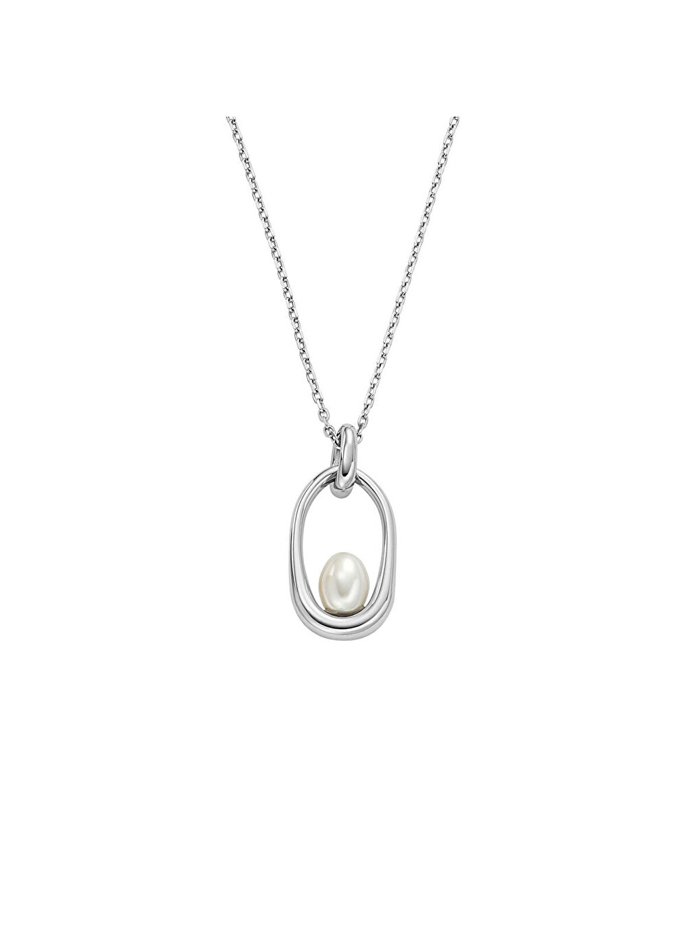 Gri SKJ1796-040 İnci Kadın Kolye