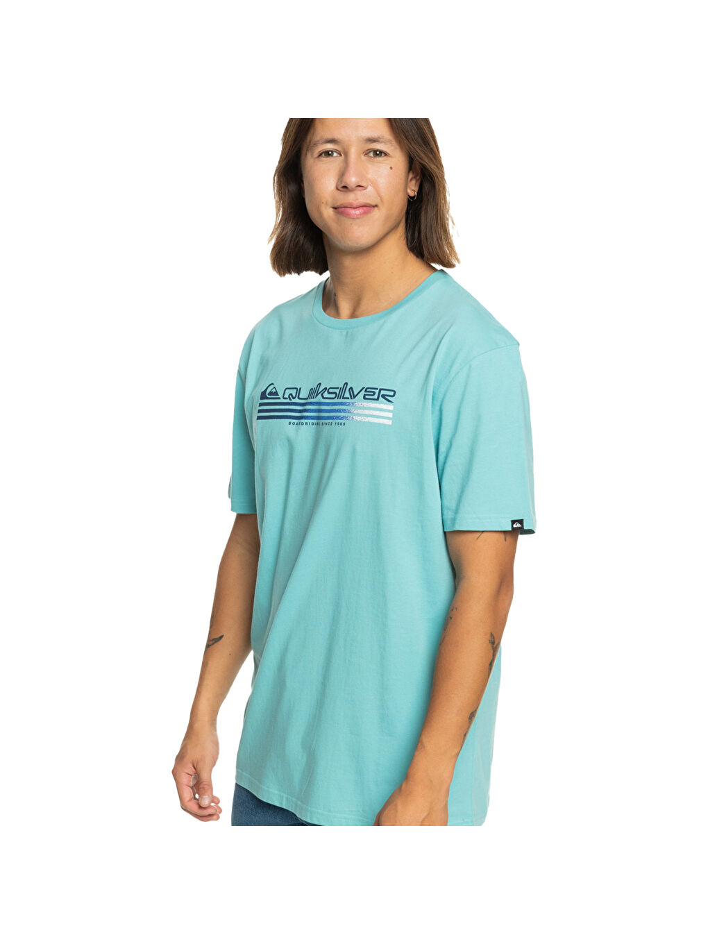 Turkuaz Omni Fill Erkek Mavi Tişört-1