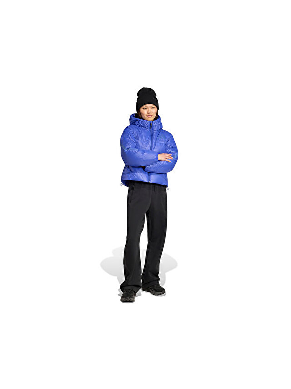 W Z.n.e. Puffer Kadın Outdoor Mont Jw1517 Mavi-4