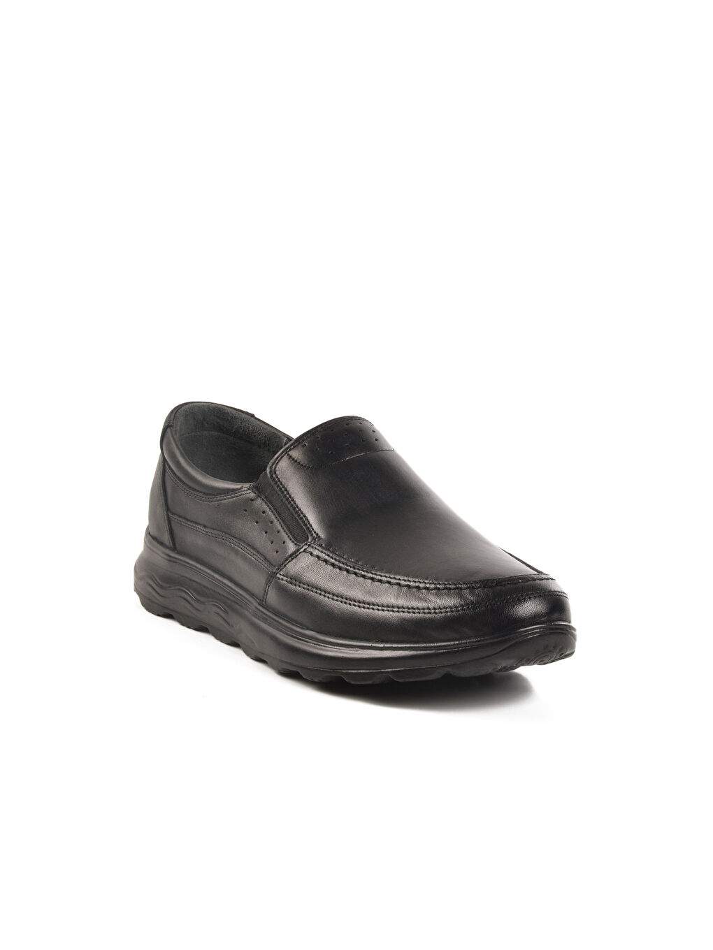 Siyah Hakiki Deri Erkek Casual Ayakkabı A-261 M-2