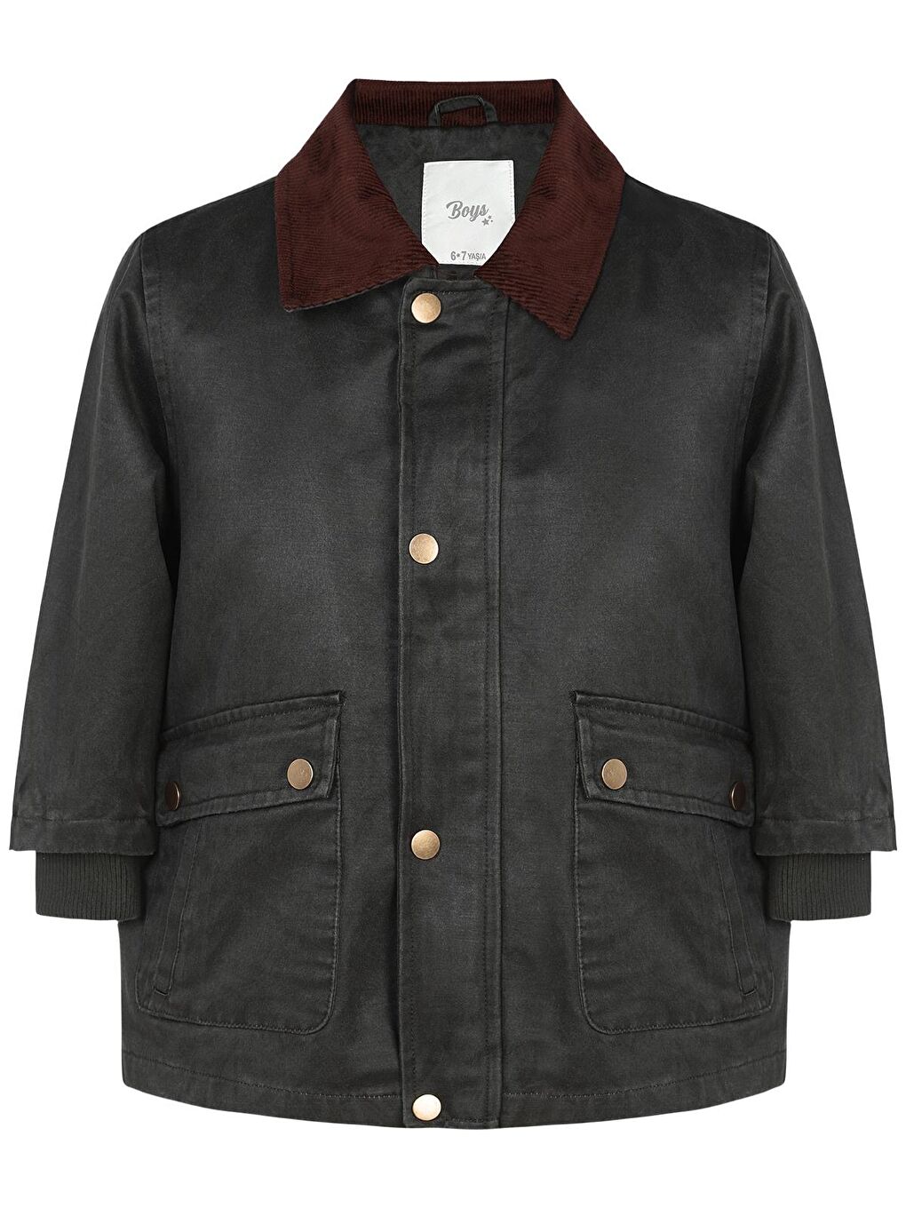 Boys Gömlek Yakalı 6-9 Yaş Mont - Haki