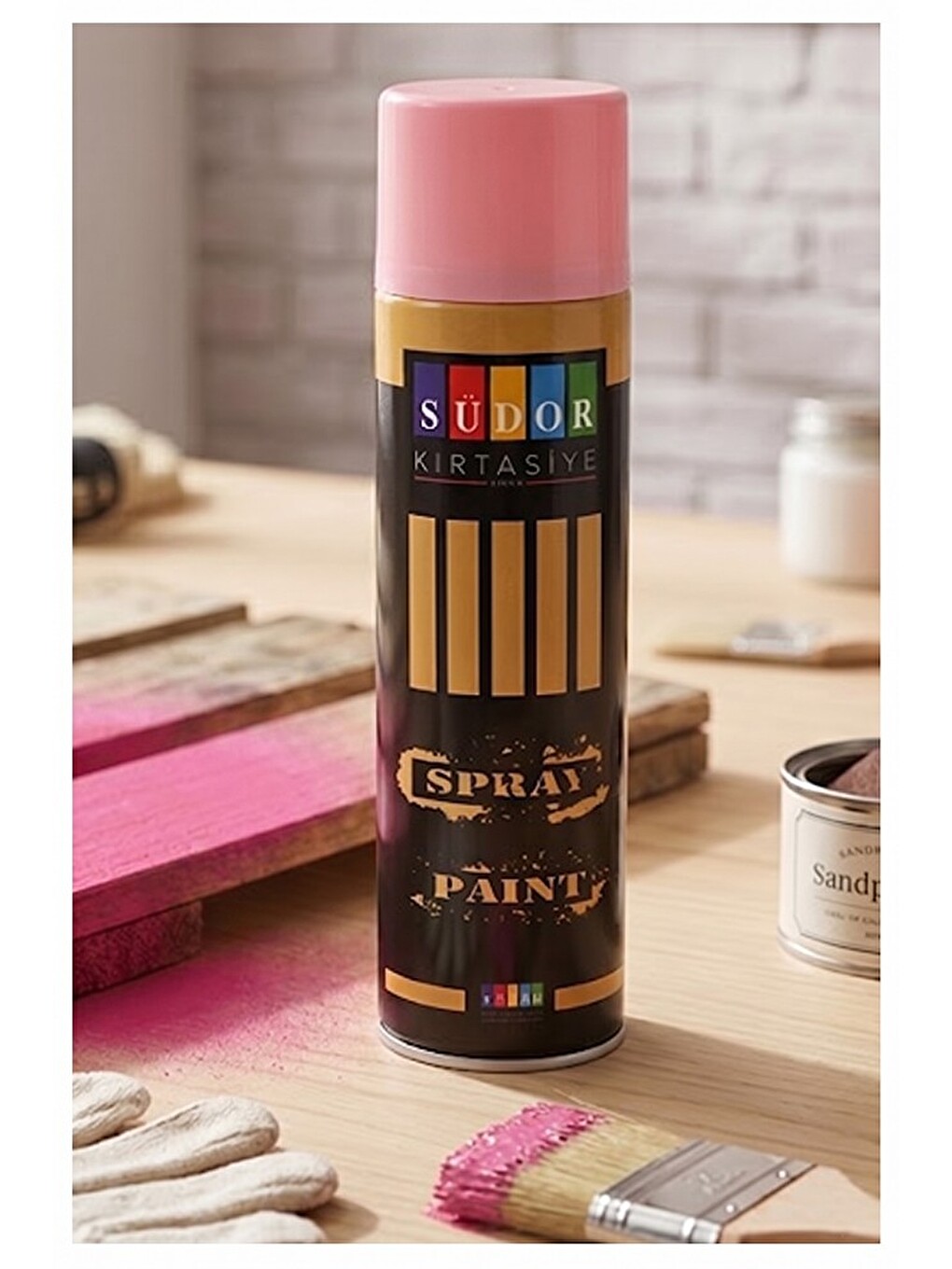 Sprey Boya 200 Ml 1 Adet Hızlı Kuruyan Renkli Profesyonel Canlı Renk Ahşap Plastik Demir Metal Cam P