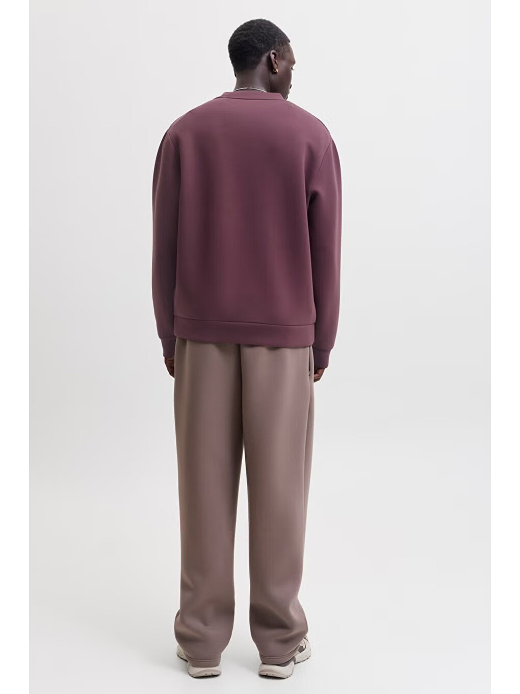 Bordo Core Jcofusion Logolu Bisiklet Yaka Sweat 12289830-2