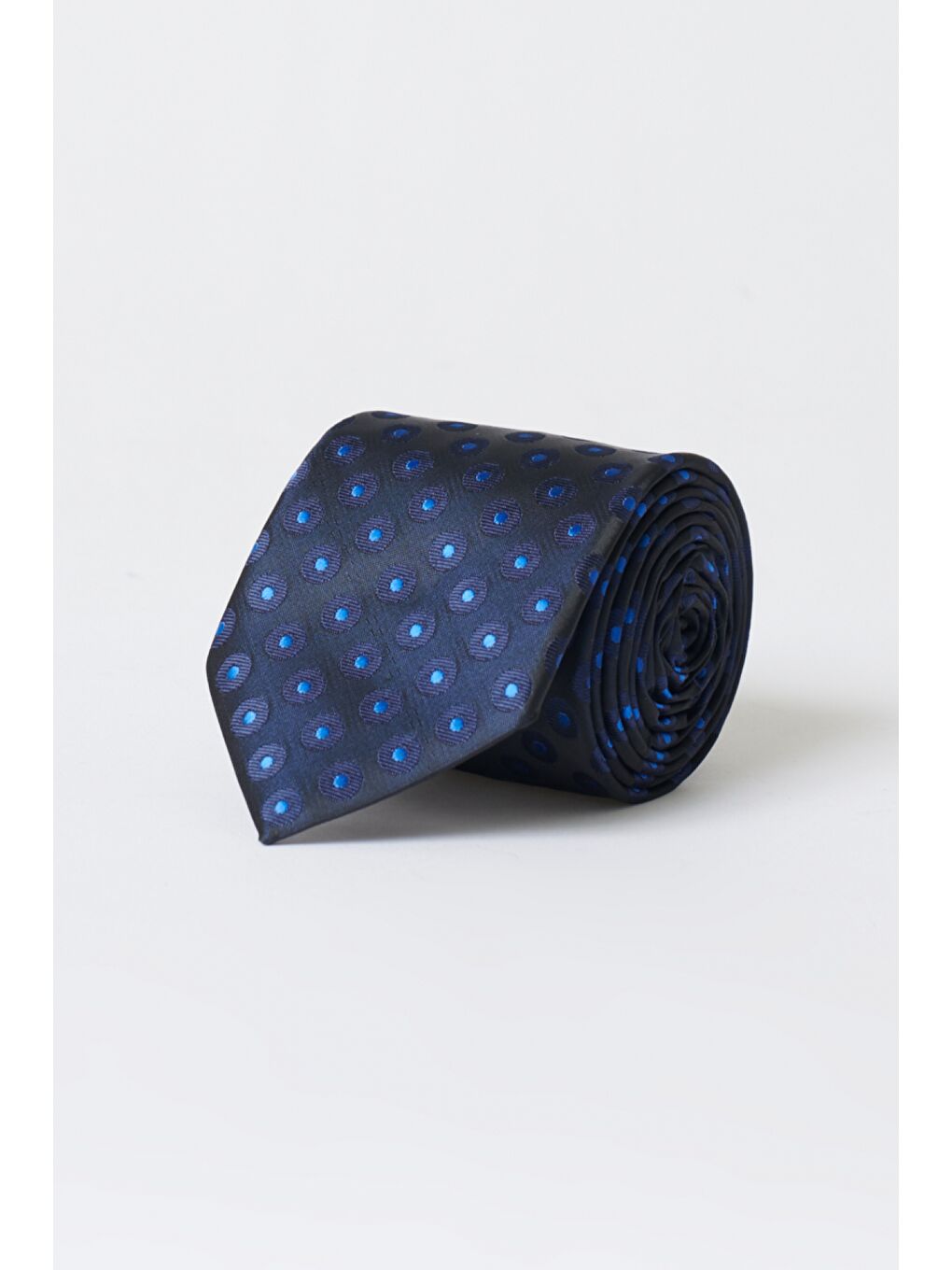 Erkek Lacivert Desenli Lacivert Kravat