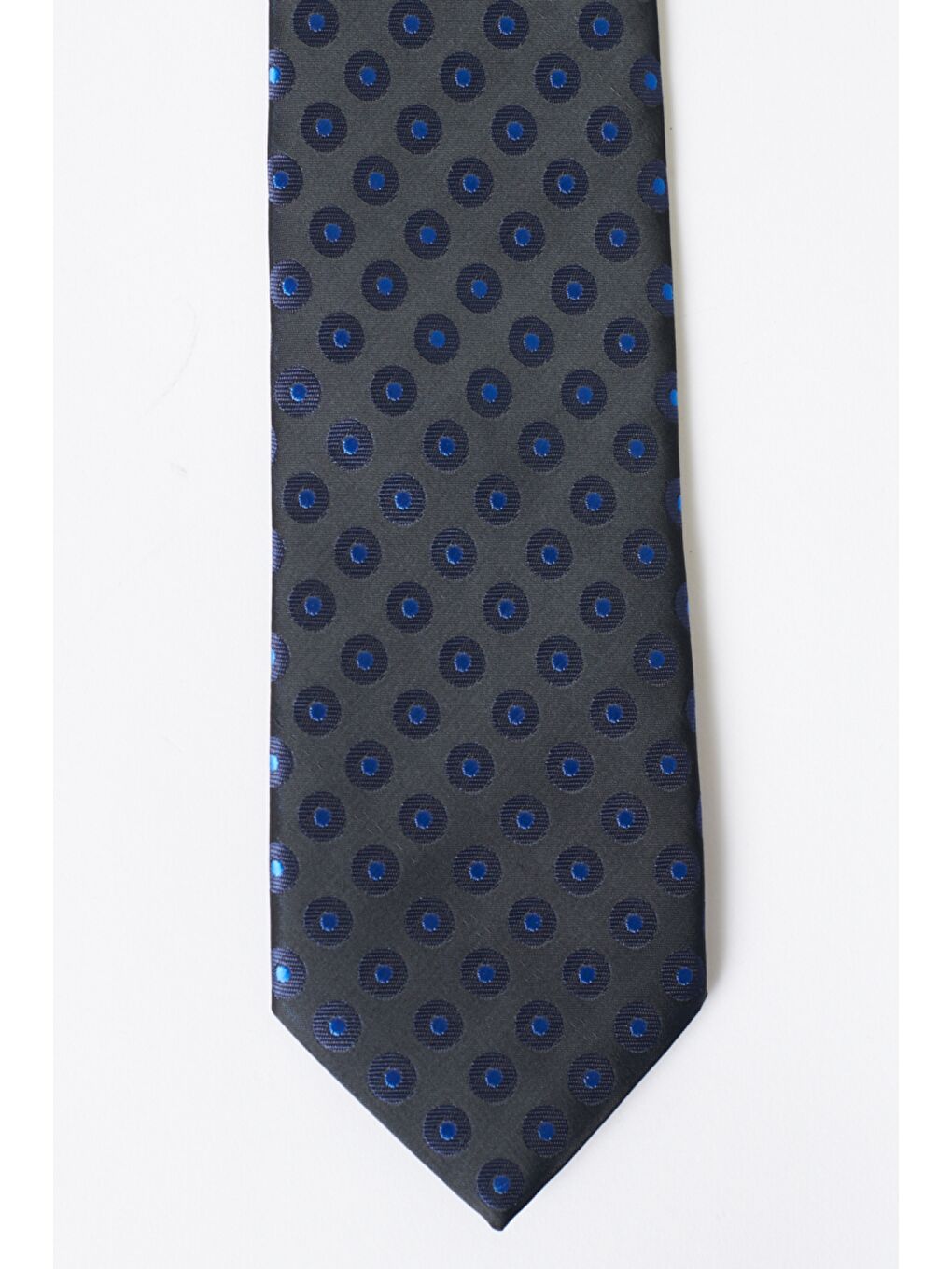 Erkek Lacivert Desenli Lacivert Kravat-1