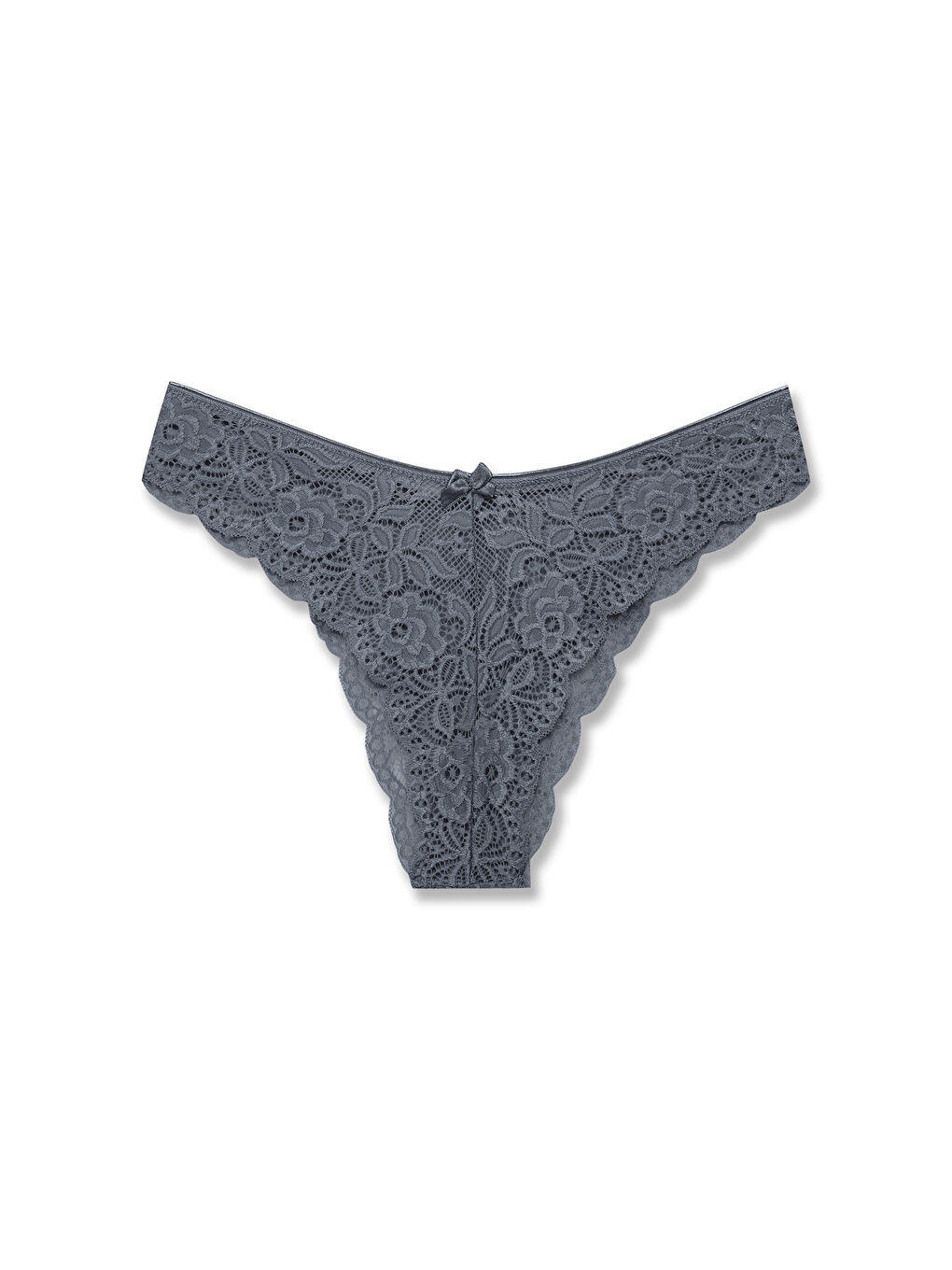 Karışık Dantelli Yüksek Bel Brezilya Kesim Kadın Külot 5'li Paket-1