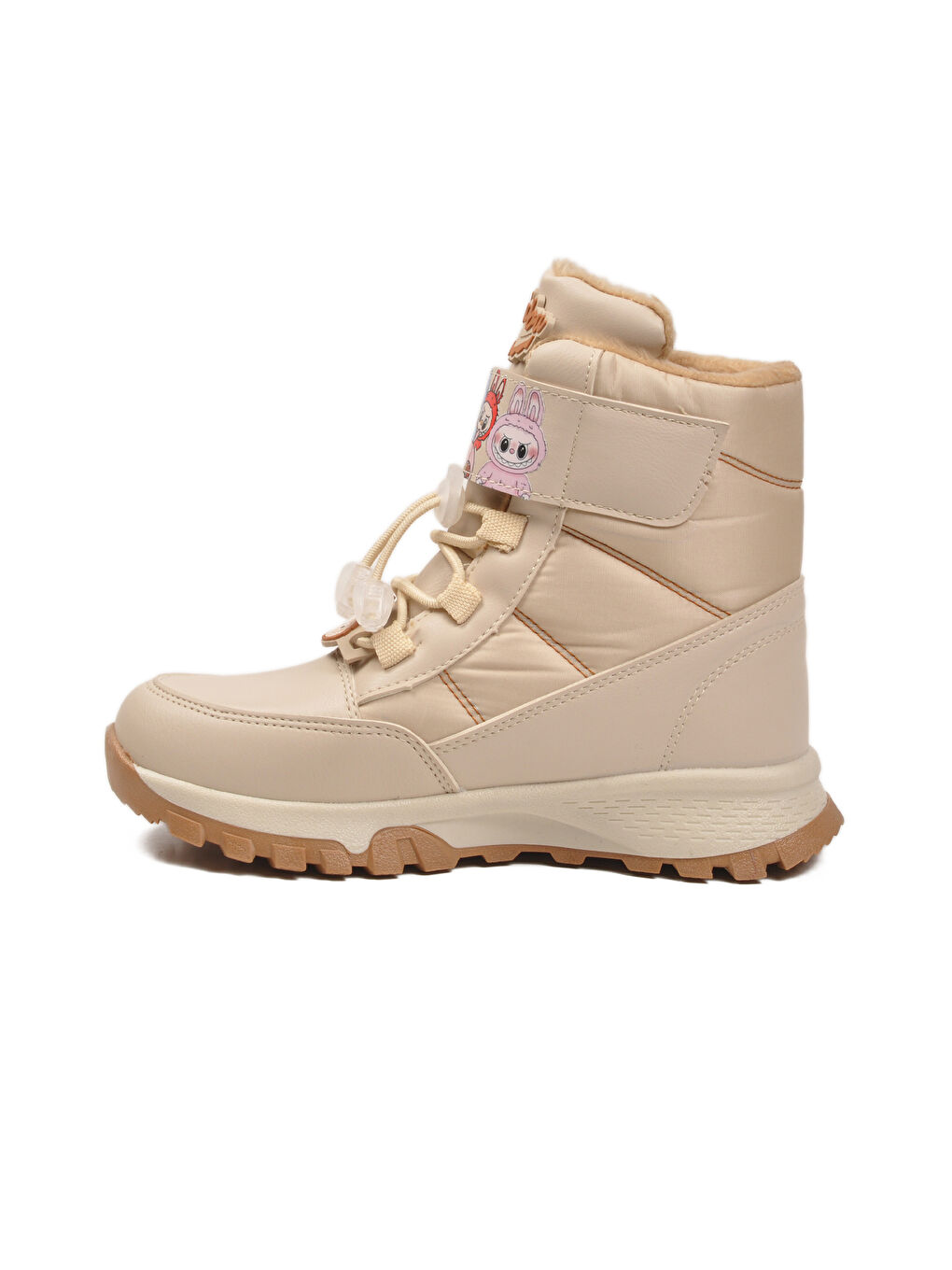 Bej İçi Kürklü Soğağa Dirençli Kaymaz Kız Çocuk Bot 999 F-3