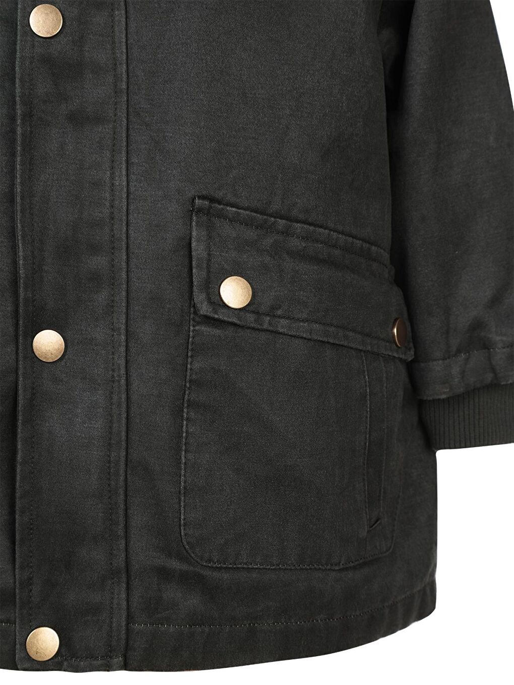 Boys Gömlek Yakalı 6-9 Yaş Mont - Haki-3