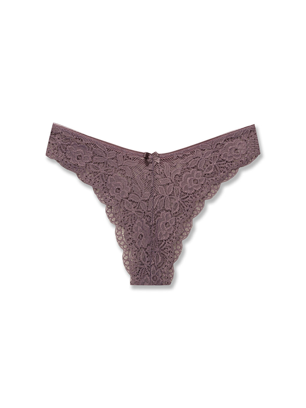 Karışık Dantelli Yüksek Bel Brezilya Kesim Kadın Külot 5'li Paket-1