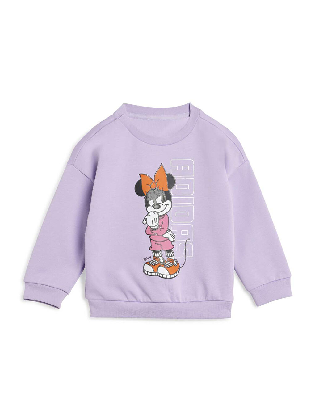 Pembe Disney Minnie Mouse Jogger Bebek Bisiklet Yaka Eşofman Takımı
