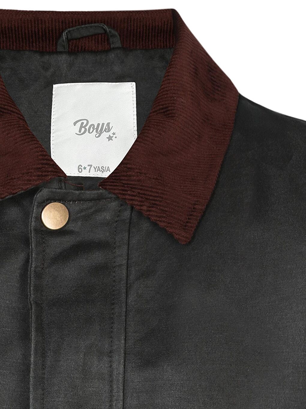 Boys Gömlek Yakalı 6-9 Yaş Mont - Haki-5