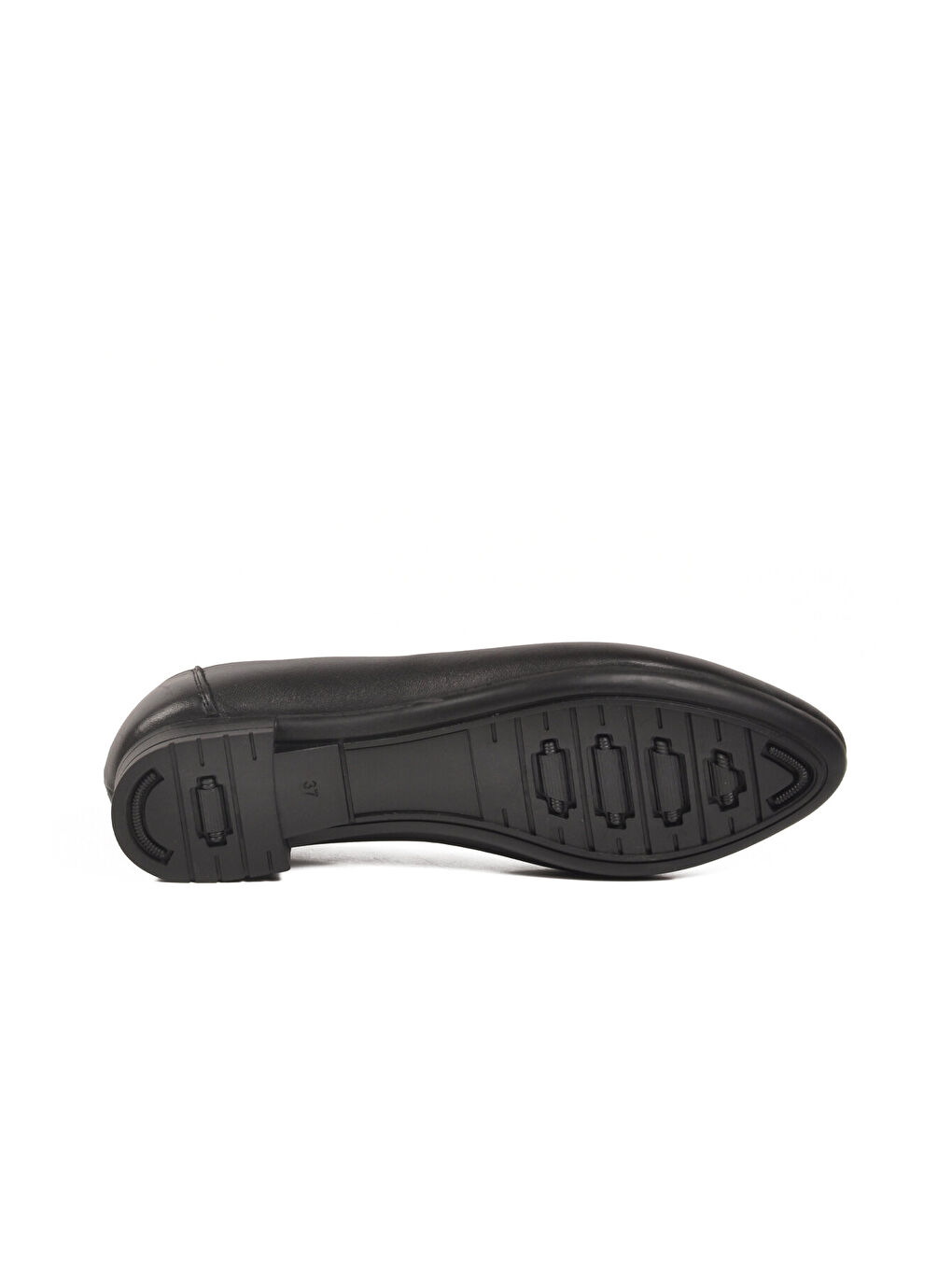 Siyah Hakiki Deri Kadın Casual Ayakkabı 618 Z-4