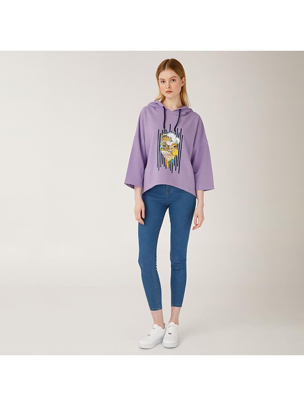 Mor Nature Doğa Kadın Sweatshirt-3