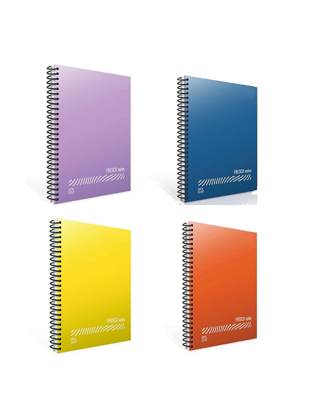 Fresco A4 60 Yaprak Plastik Kapak Spiralli Defter Kareli 4 Adet