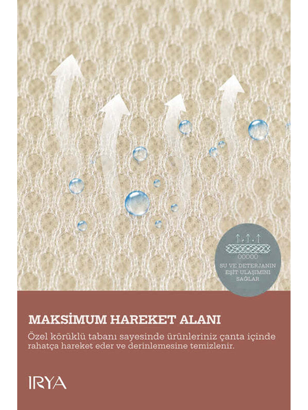Bej Premium Paspas Ve Çamaşır Yıkama Filesi 60x50 Cm-3