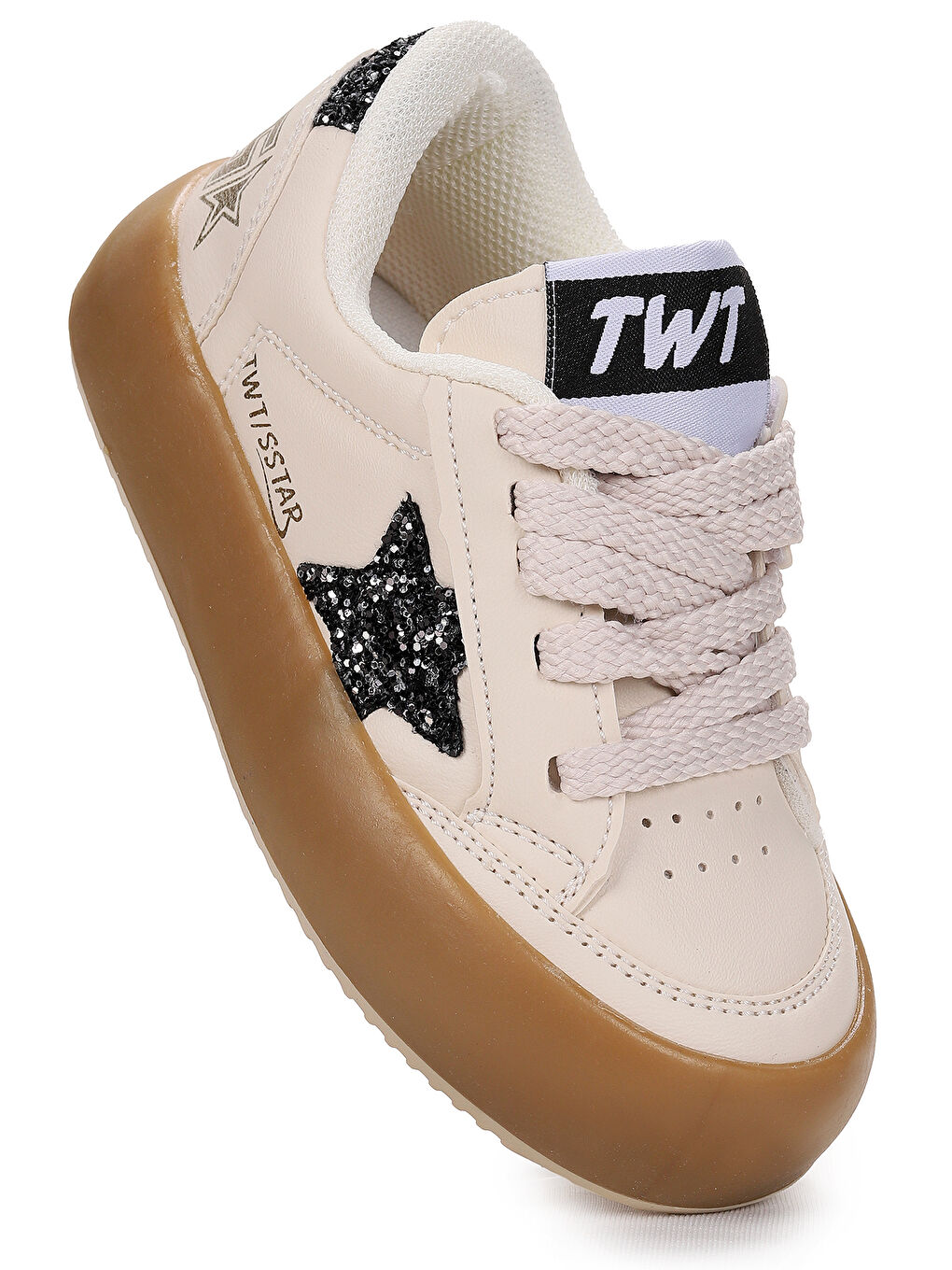 Ekru Rida Günlük Bağcıklı Kız Çocuk Spor Ayakkabı