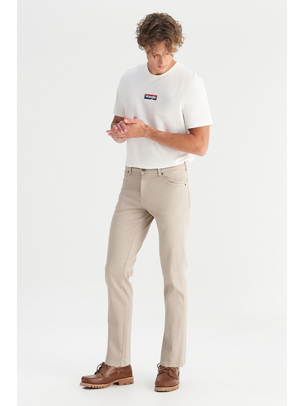 Texas Authentic Slim Fit Dar Kesim Normal Bel Bej Esnek Pantolon-2