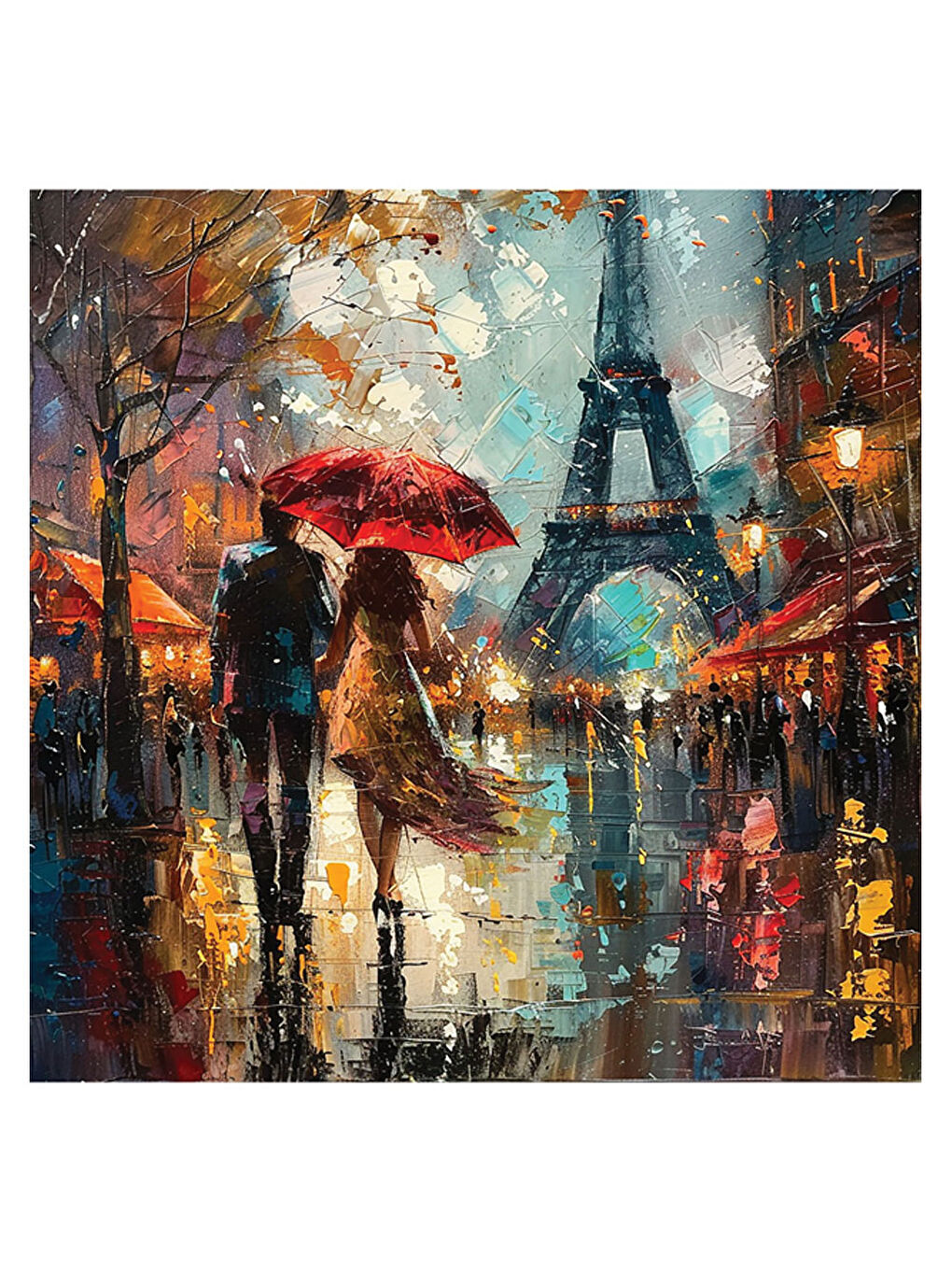 Puzzle 1024 Square Parça Paris'te Aşk 1189-1