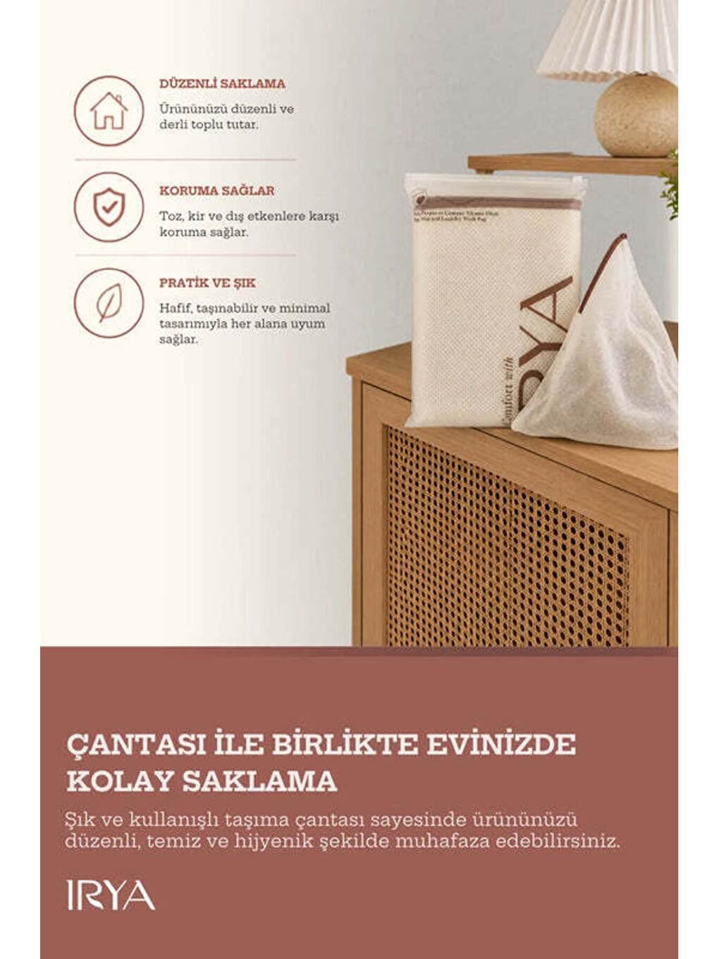 Bej Premium Paspas Ve Çamaşır Yıkama Filesi 60x50 Cm-6