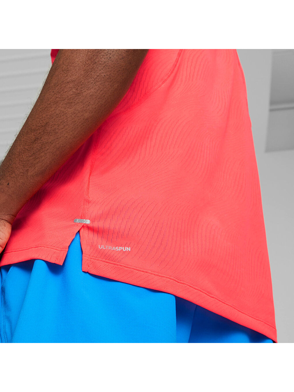 Kırmızı Ultraspun Erkek Koşu Tişörtü-4