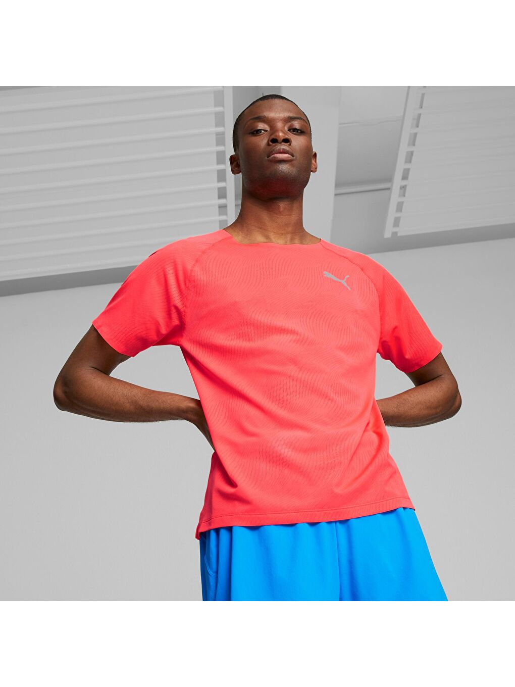 Kırmızı Ultraspun Erkek Koşu Tişörtü-6