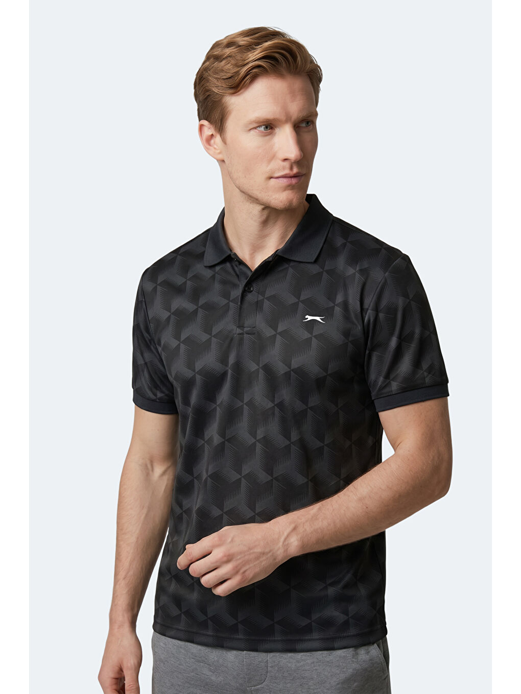 Erkek Polo Yaka Siyah Tişört-3