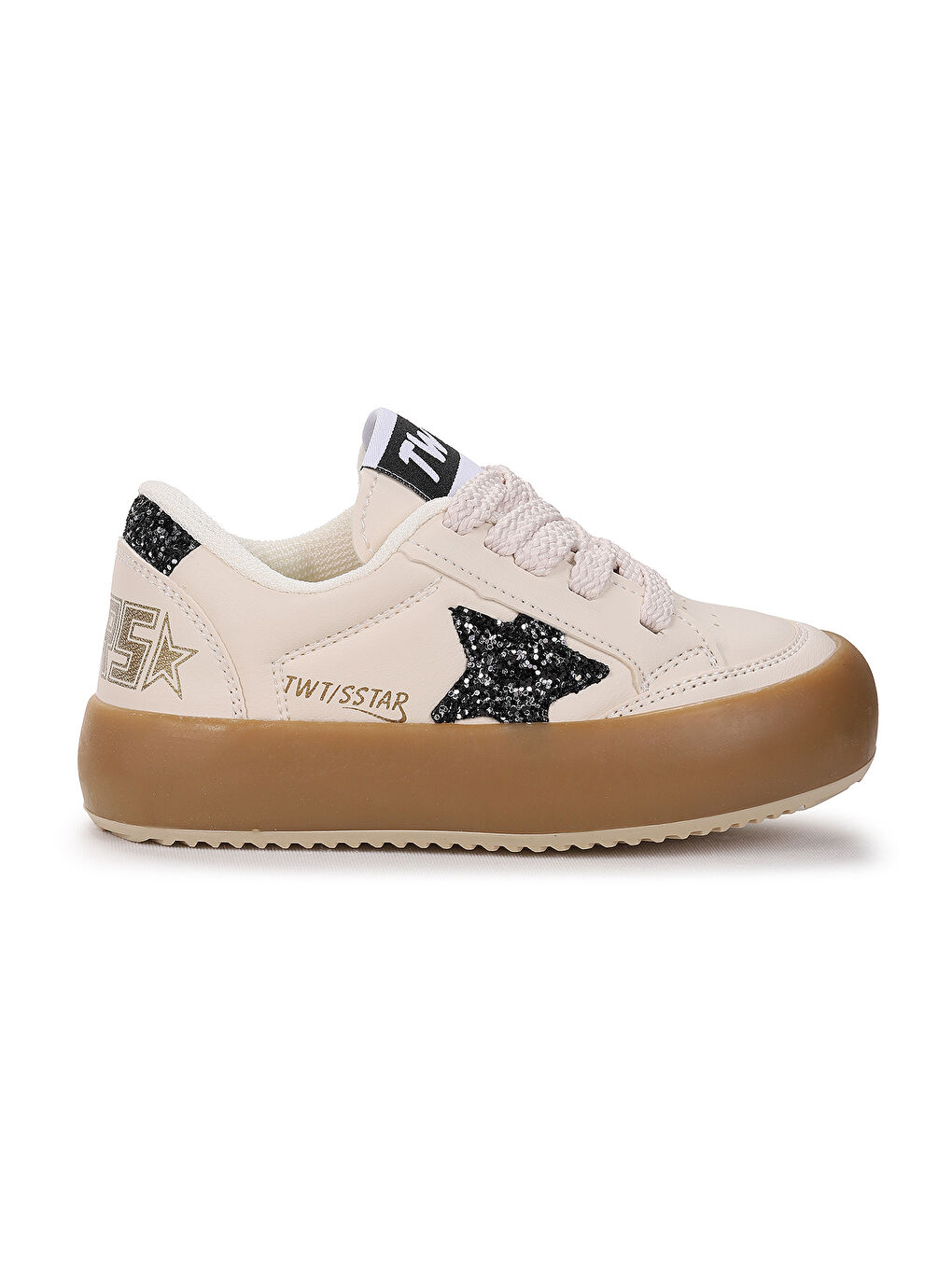 Ekru Rida Günlük Bağcıklı Kız Çocuk Spor Ayakkabı-2