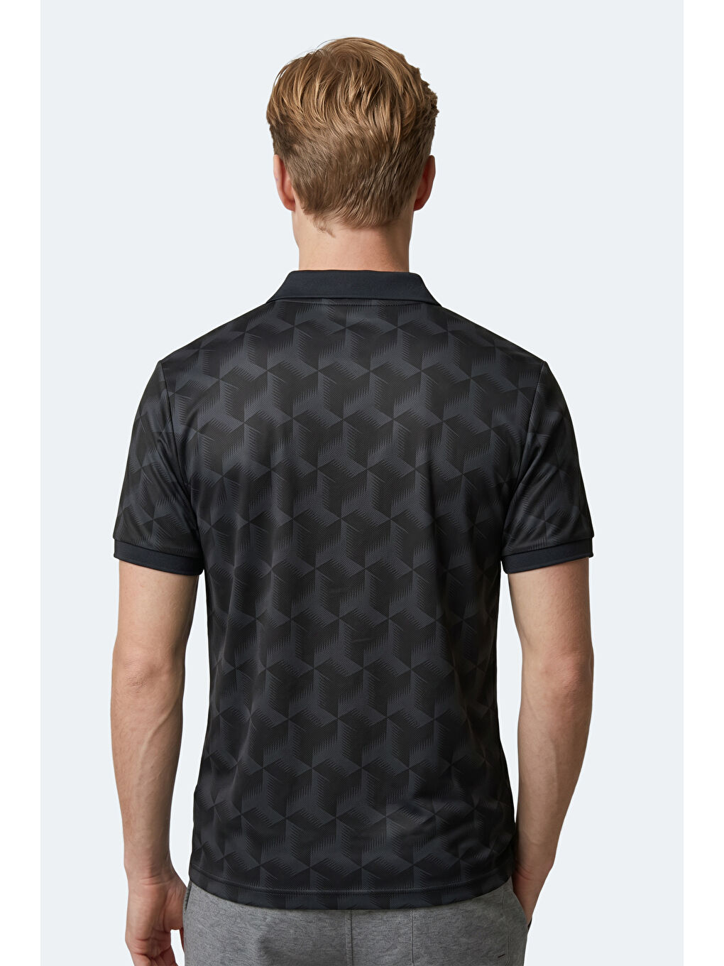 Erkek Polo Yaka Siyah Tişört-5