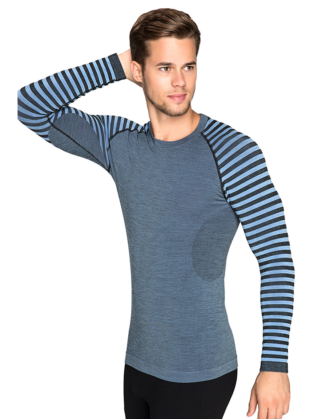 Mavi Ultimate Merıno Erkek Seamless Termal Sweatshirt MAVİ-2