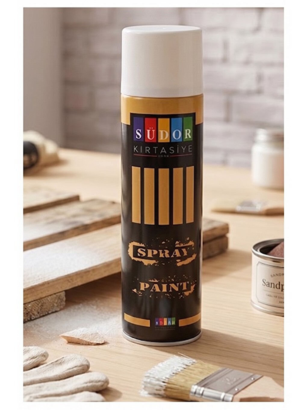 Sprey Boya 200 Ml 1 Adet Hızlı Kuruyan Renkli Profesyonel Canlı Renk Ahşap Plastik Demir Metal Cam P