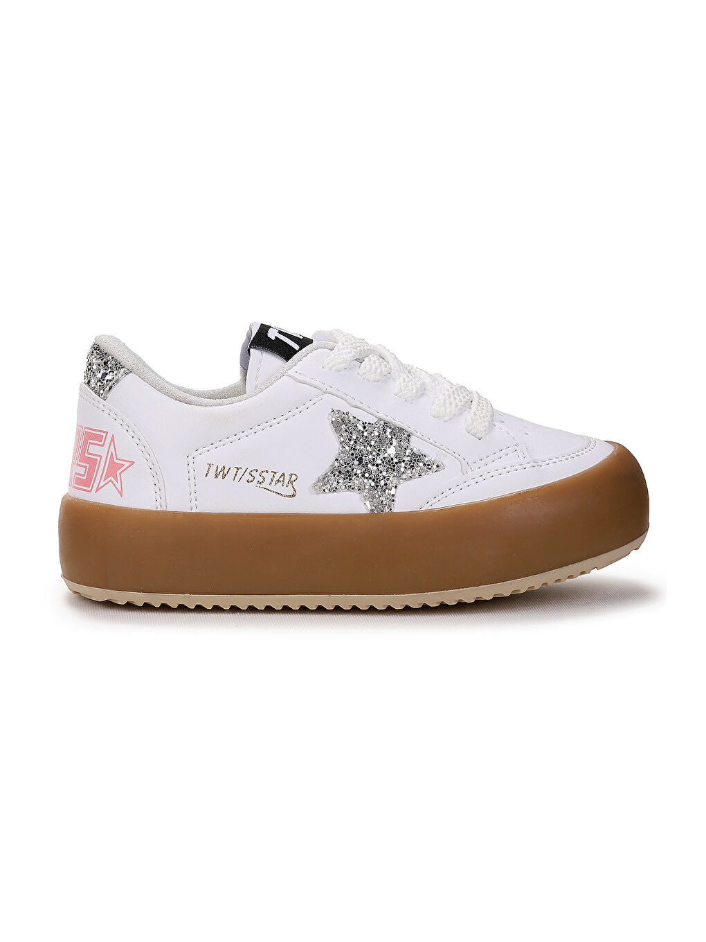 Beyaz Rida Günlük Bağcıklı Kız Çocuk Spor Ayakkabı-2