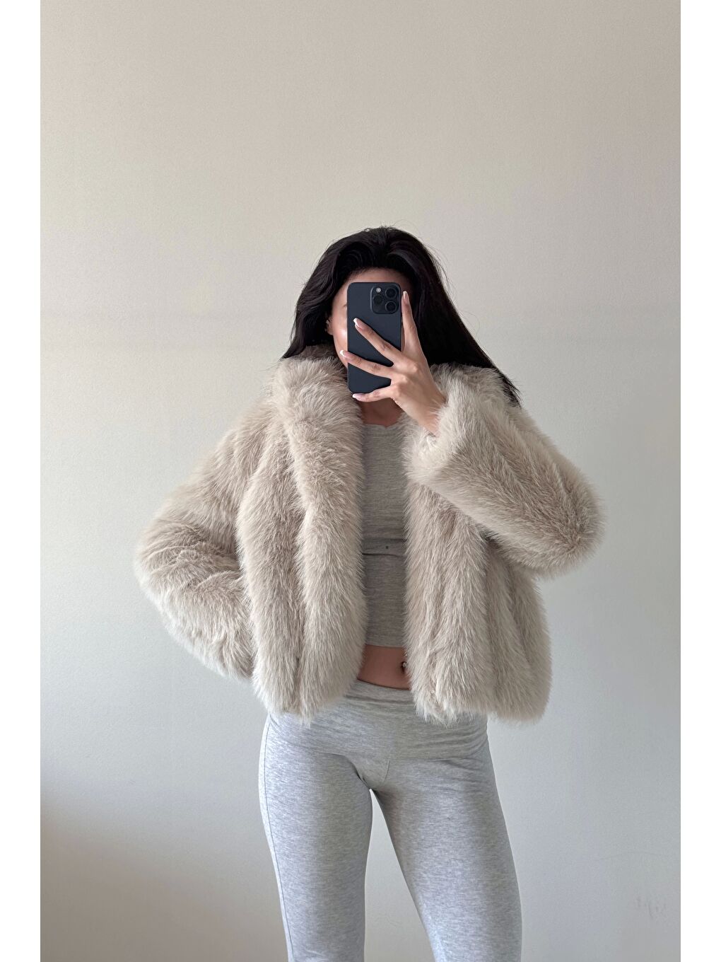 Kadın Bej Astarlı Kürk 1773-4