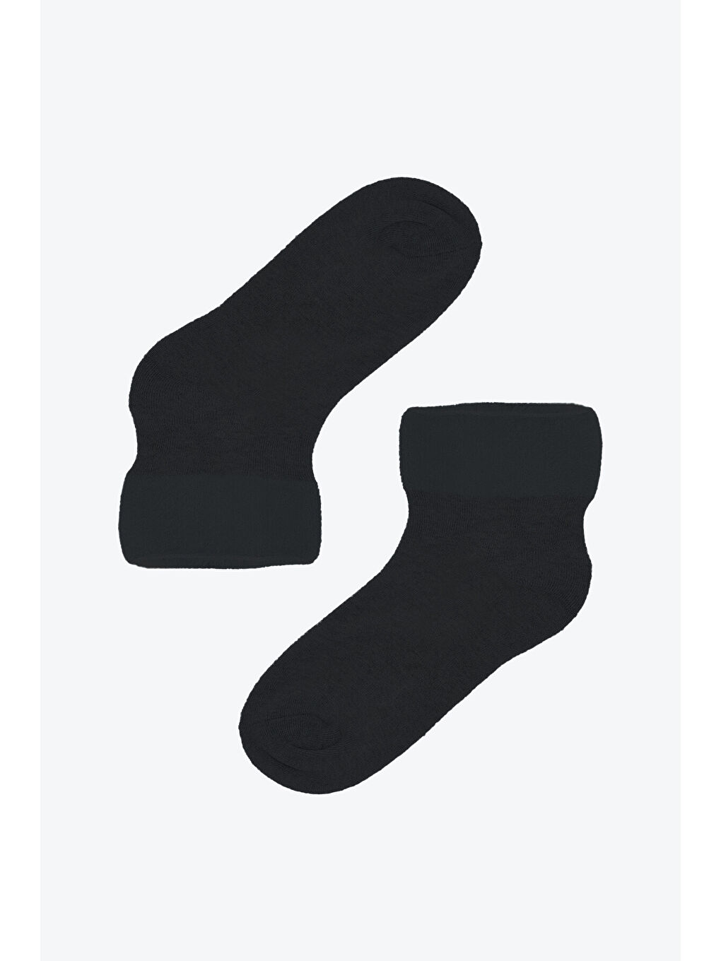 Siyah Bearded Rope Kısa Konç Soket Çorap