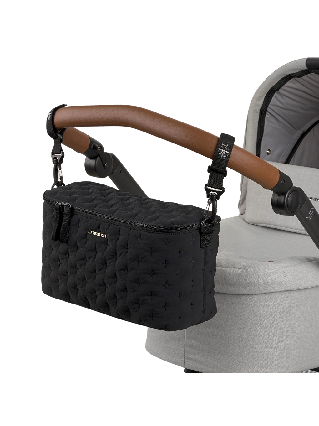 Enoa Buggy Bebek Arabası Organizer Çanta Quilted Black-9