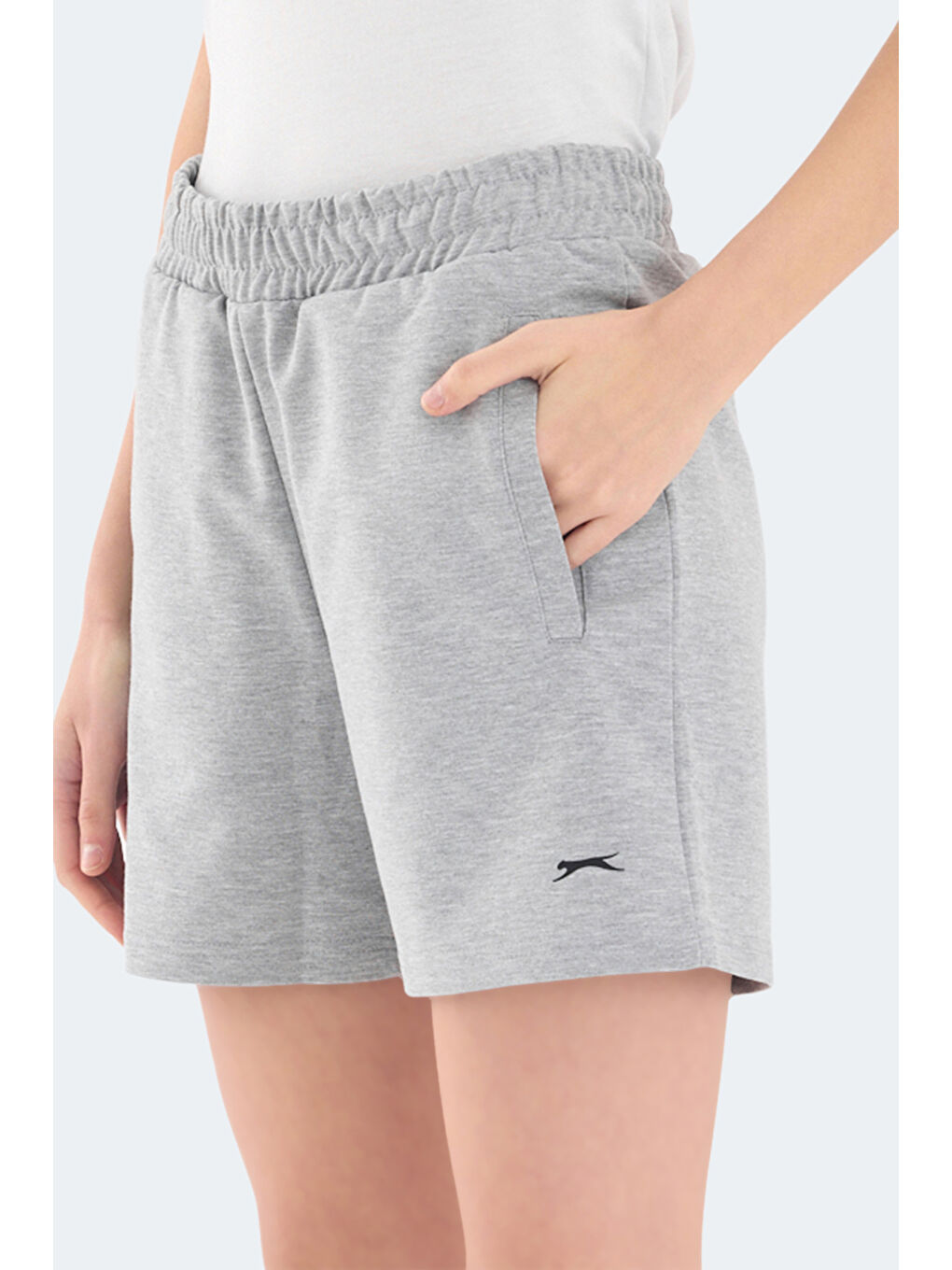 RAMLAH I Kadın Cepli Gri Şort-1