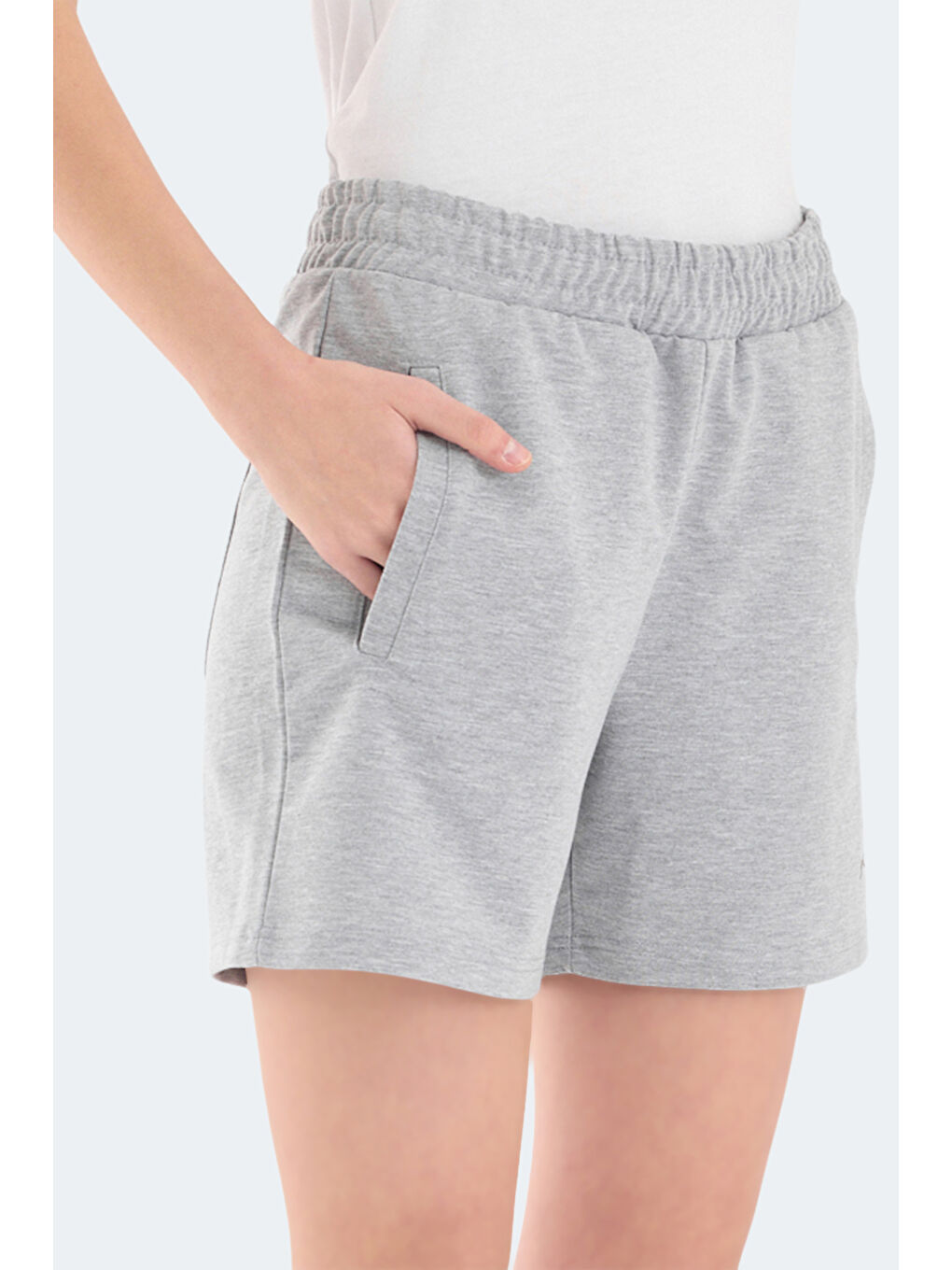 RAMLAH I Kadın Cepli Gri Şort-2