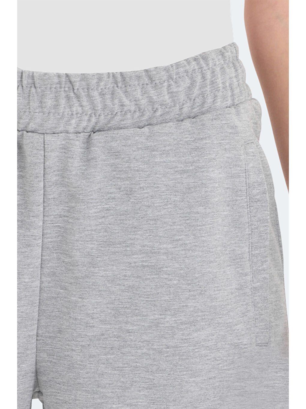 RAMLAH I Kadın Cepli Gri Şort-3