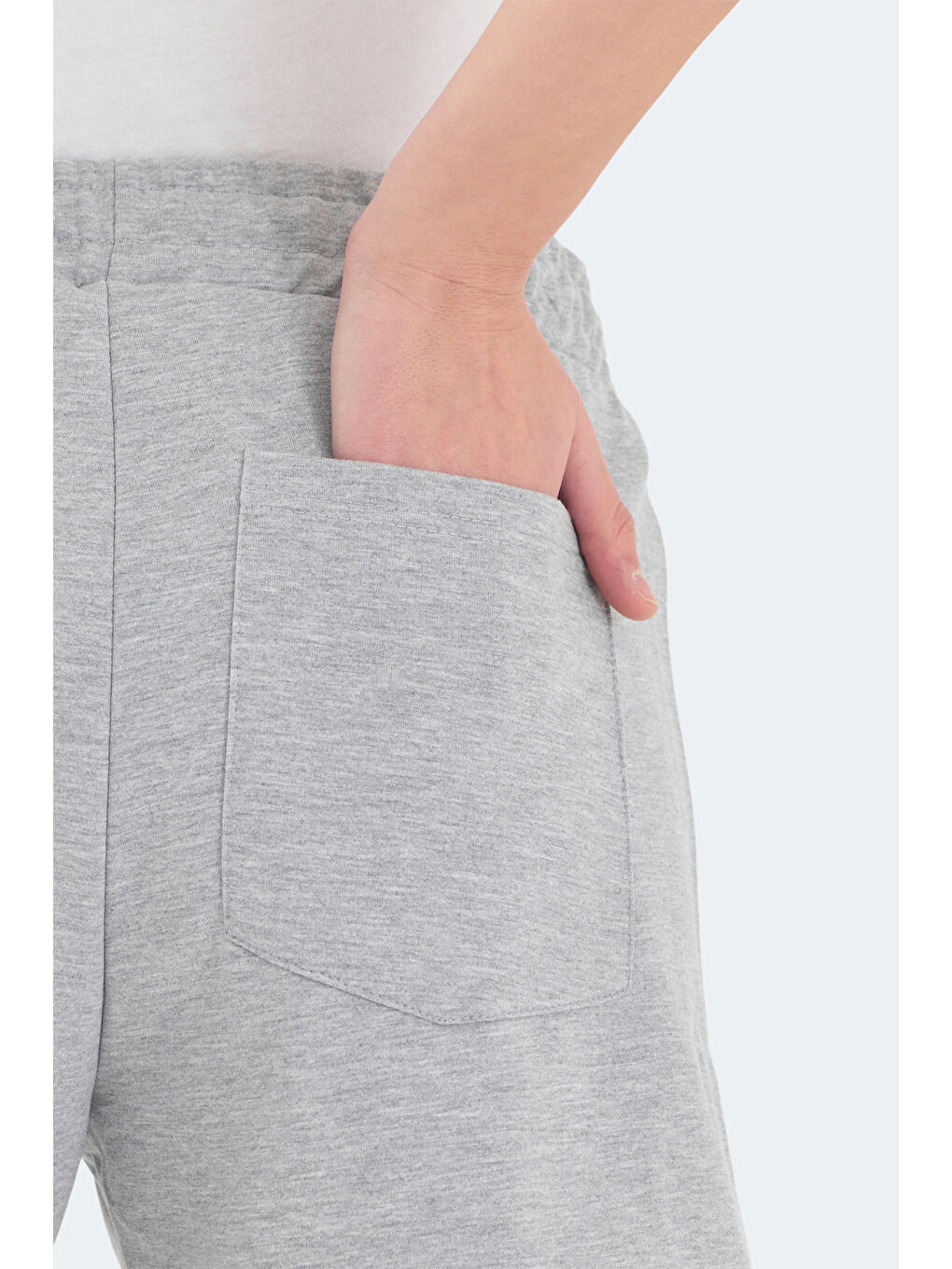 RAMLAH I Kadın Cepli Gri Şort-4