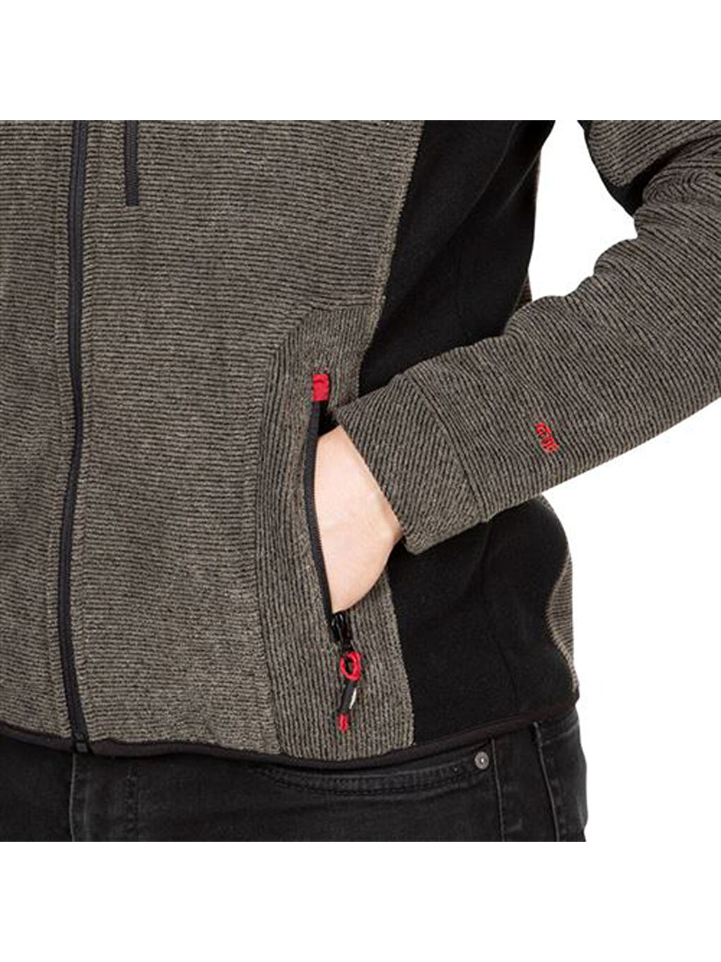 Haki Jynx - Fleece At300 Erkek Yeşil Polar Fermuarlı Sweatshirt-3