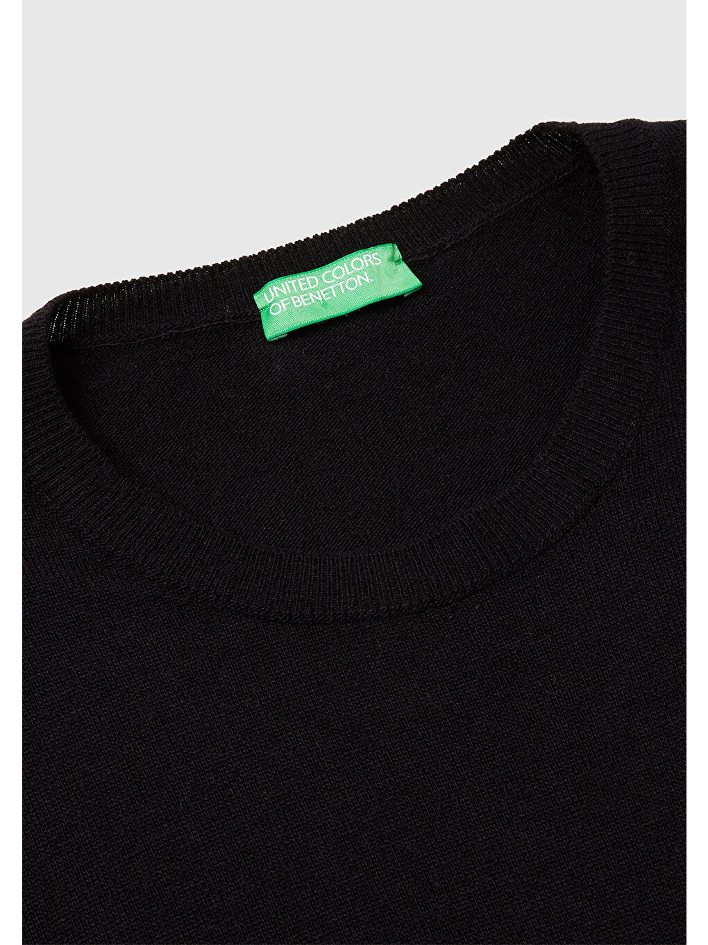 Kadın Siyah %100 Merino Ribana Detaylı Bisiklet Yaka Kazak-6