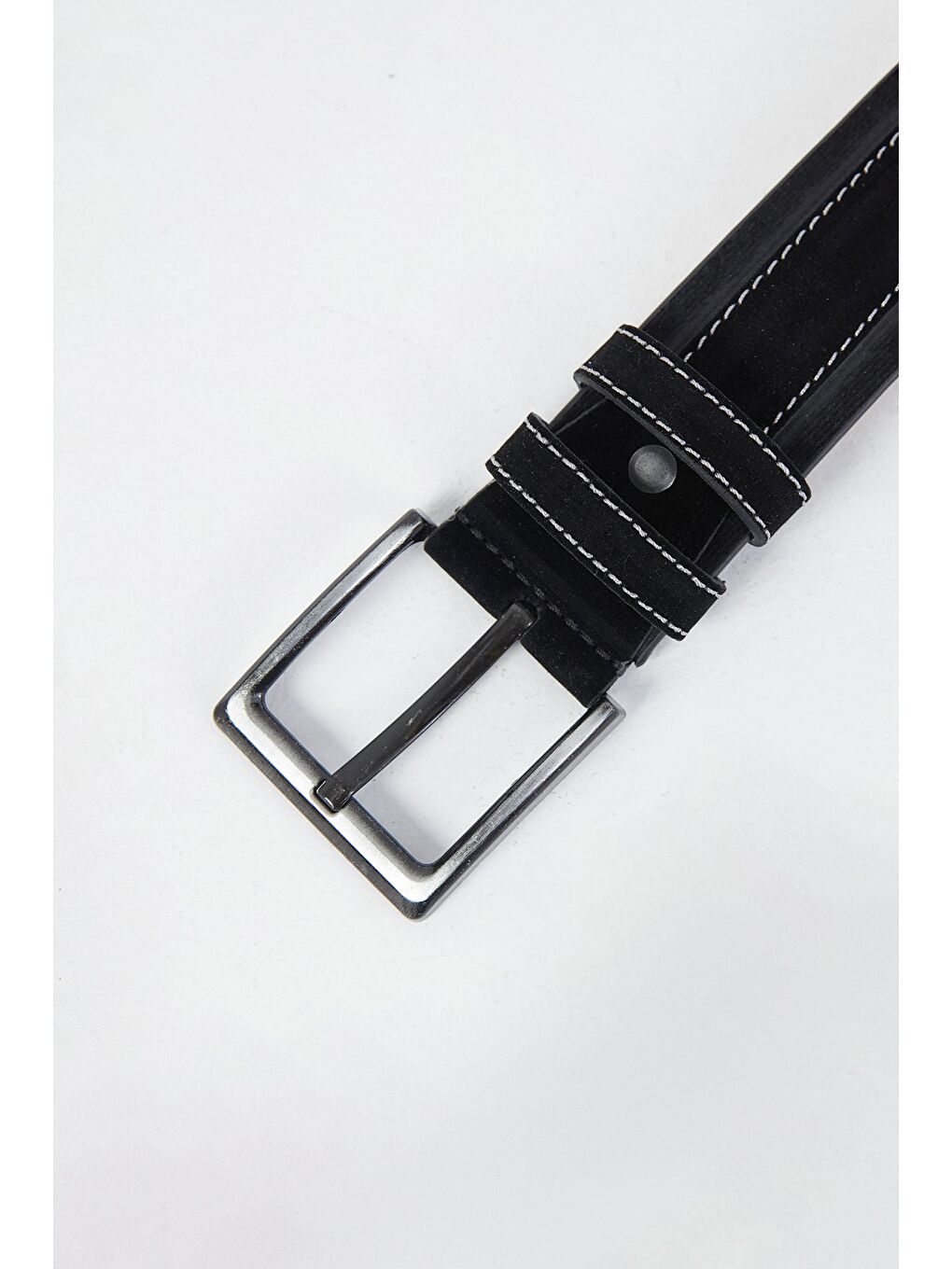 Siyah Spor Suni Deri Kemer-1