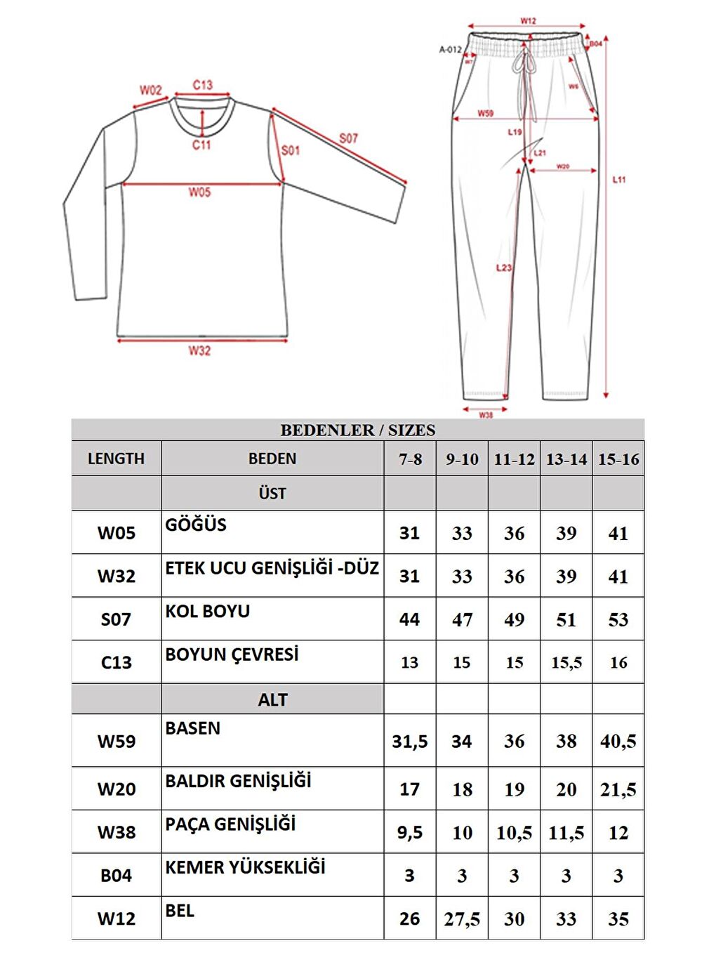 Kız Çocuk Uzun Kol Bisiklet Yaka Termal Takım 405161 Siyah-4