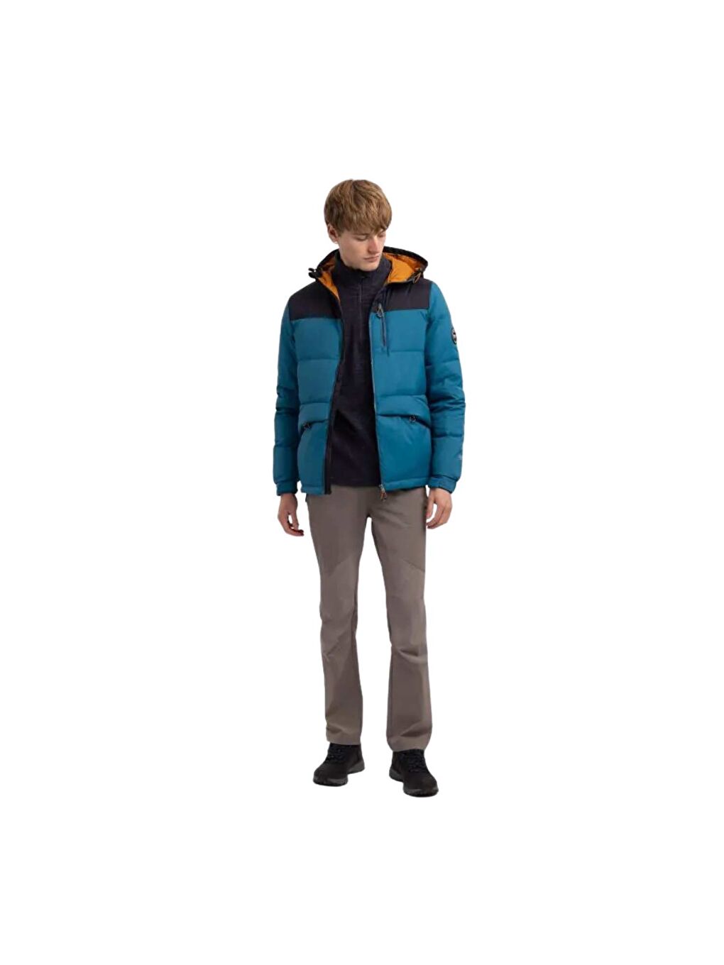 Lacivert Erris - Down Erkek Siyah Outdoor Ceket Montu-3