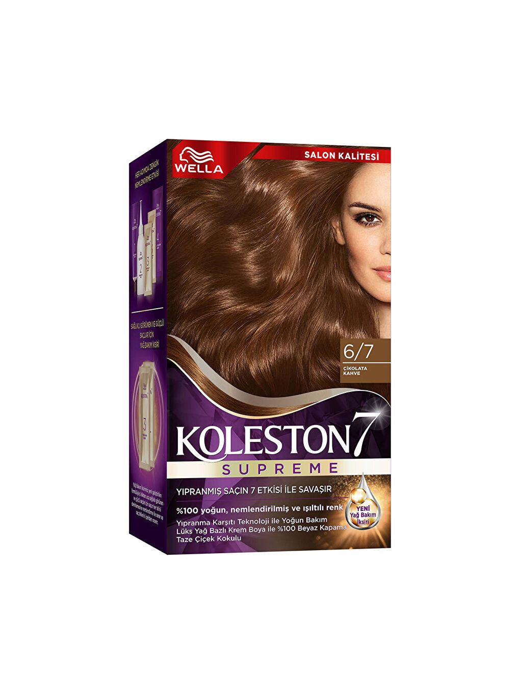 Wella Renksiz Koleston Supreme Saç Boyası 6/7 Çikolata Kahve - 2